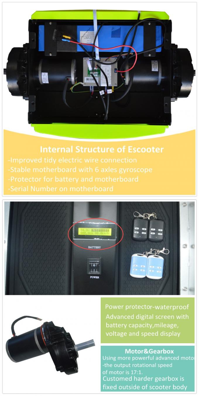 EcoRiderの最上質の電気一人乗り二輪馬車X2の道のスクーターを離れた個人的な運送者